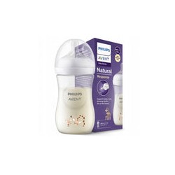 Biberon Avent Natural 3.0 1m+ 260ml/9Oz DECORADO