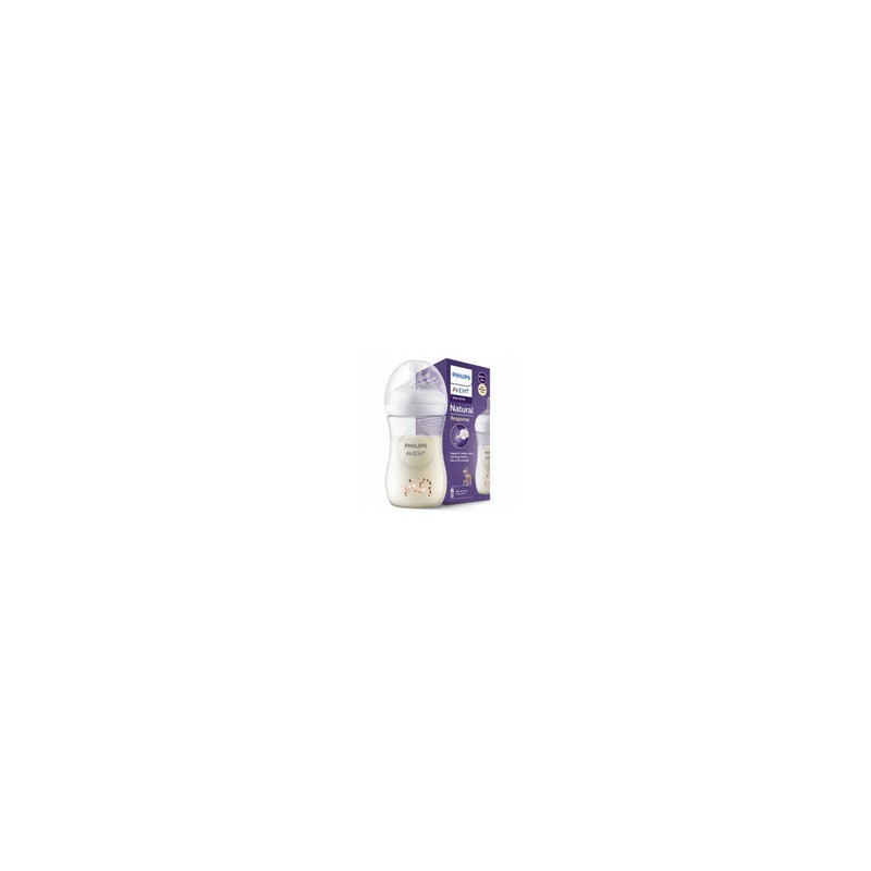 Biberon Avent Natural 3.0 1m+ 260ml/9Oz DECORADO