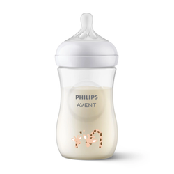 Biberon Avent Natural 3.0 1m+ 260ml/9Oz DECORADO